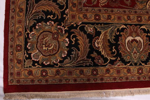 Jaipur Red Hand Knotted 121 X 150  Area Rug 301-30956 Image 1