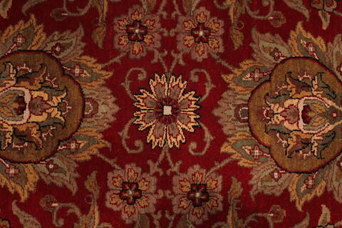 Jaipur Red Hand Knotted 121 X 150  Area Rug 301-30956 Image 3