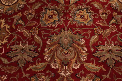 Jaipur Red Hand Knotted 121 X 150  Area Rug 301-30956 Image 9