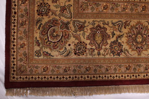 Jaipur Red Hand Knotted 121 X 149  Area Rug 301-30957 Image 1