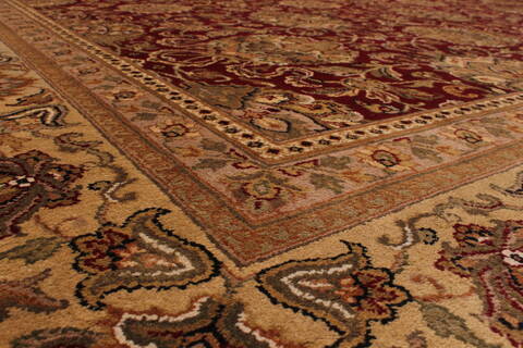 Jaipur Red Hand Knotted 121 X 149  Area Rug 301-30957 Image 2