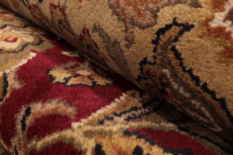 Jaipur Red Hand Knotted 121 X 149  Area Rug 301-30957 Image 4