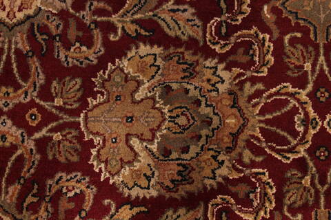 Jaipur Red Hand Knotted 121 X 149  Area Rug 301-30957 Image 7