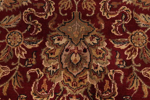 Jaipur Red Hand Knotted 121 X 149  Area Rug 301-30957 Image 8