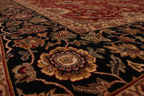 Jaipur Red Hand Knotted 120 X 151  Area Rug 301-30971 Image 2