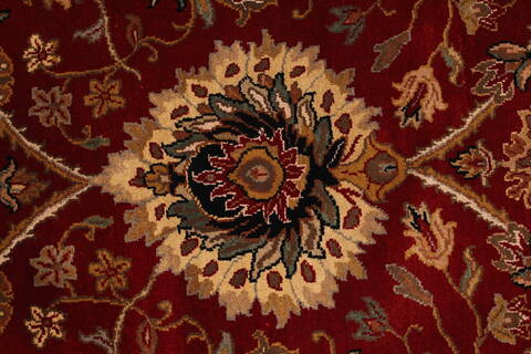 Jaipur Red Hand Knotted 120 X 151  Area Rug 301-30971 Image 3
