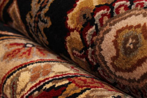 Jaipur Red Hand Knotted 120 X 151  Area Rug 301-30971 Image 8