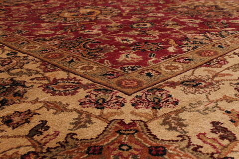 Jaipur Red Hand Knotted 120 X 150  Area Rug 301-30972 Image 2