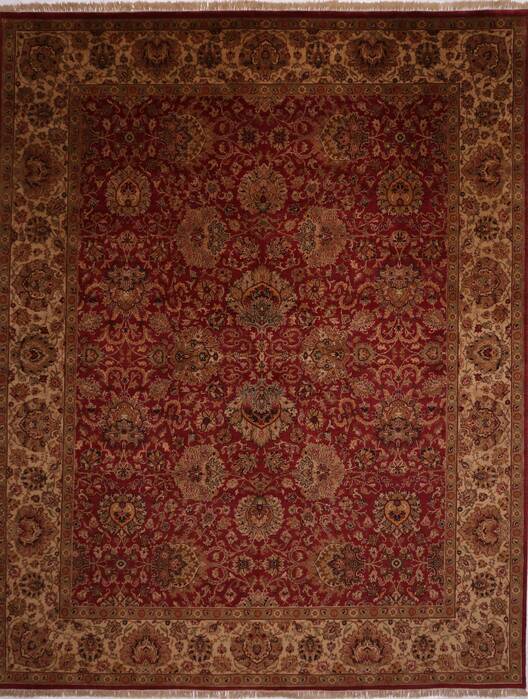 Jaipur Red Hand Knotted 120 X 150  Area Rug 301-30972 Image 0