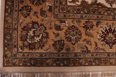 Jaipur White Hand Knotted 1110 X 153  Area Rug 301-30974 Image 1
