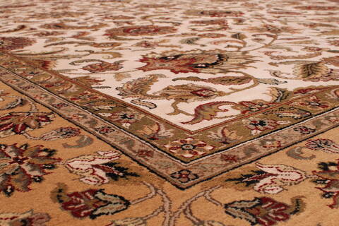 Jaipur White Hand Knotted 1110 X 153  Area Rug 301-30974 Image 2