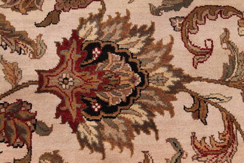 Jaipur White Hand Knotted 1110 X 153  Area Rug 301-30974 Image 4
