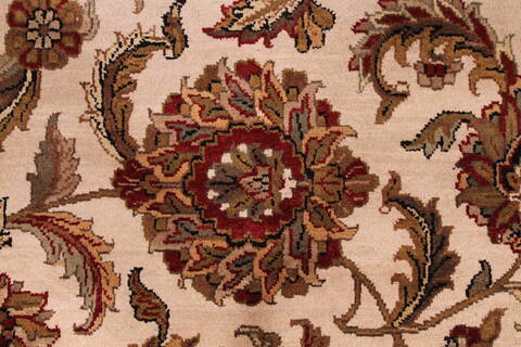 Jaipur White Hand Knotted 1110 X 153  Area Rug 301-30974 Image 5