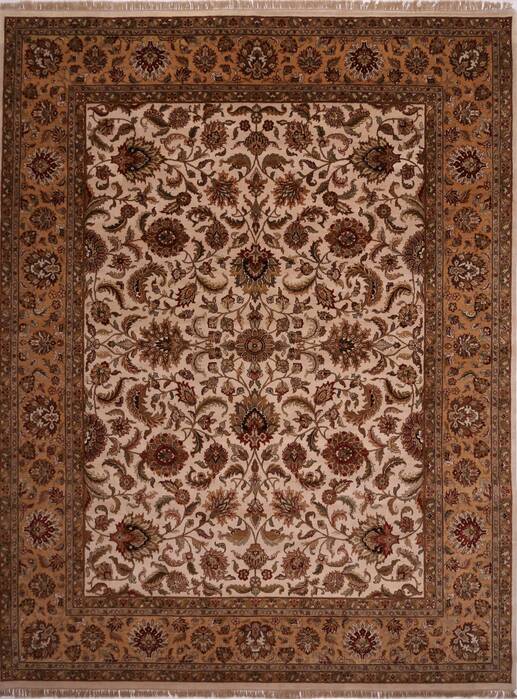 Jaipur White Hand Knotted 1110 X 153  Area Rug 301-30974 Image 0