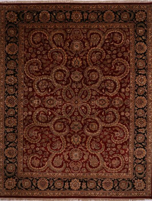 Jaipur Red Hand Knotted 120 X 1411  Area Rug 301-30975 Image 0