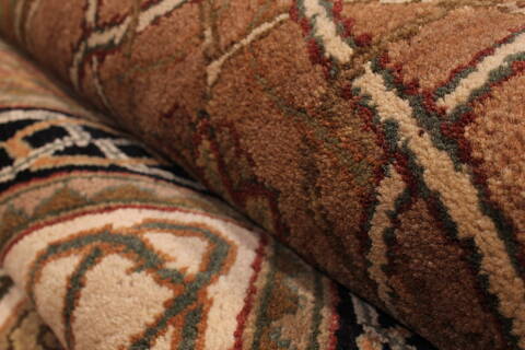 Jaipur Beige Hand Knotted 120 X 146  Area Rug 301-30978 Image 9