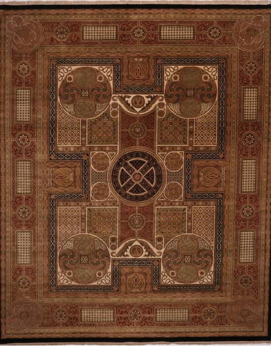 Jaipur Beige Hand Knotted 120 X 146  Area Rug 301-30978 Image 0