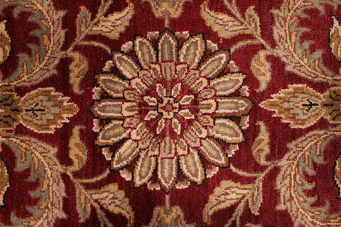 Jaipur Red Hand Knotted 1110 X 152  Area Rug 301-30979 Image 4
