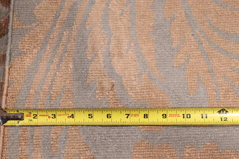 Indo-Tibetan Blue Hand Knotted 120 X 151  Area Rug 301-30990 Image 3