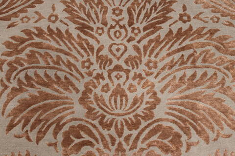 Indo-Tibetan Blue Hand Knotted 120 X 151  Area Rug 301-30990 Image 5