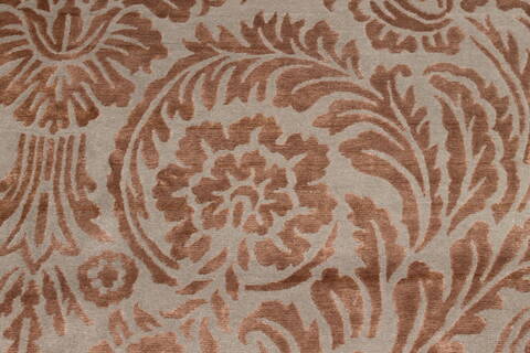 Indo-Tibetan Blue Hand Knotted 120 X 151  Area Rug 301-30990 Image 6