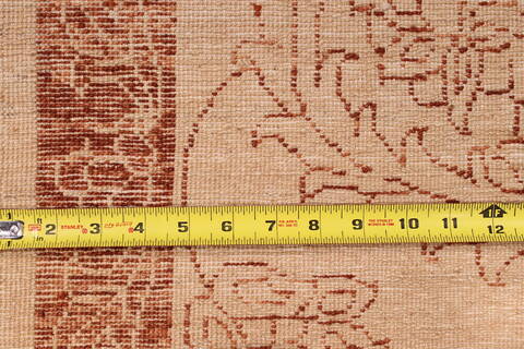 Agra Beige Hand Knotted 101 X 149  Area Rug 301-30992 Image 6