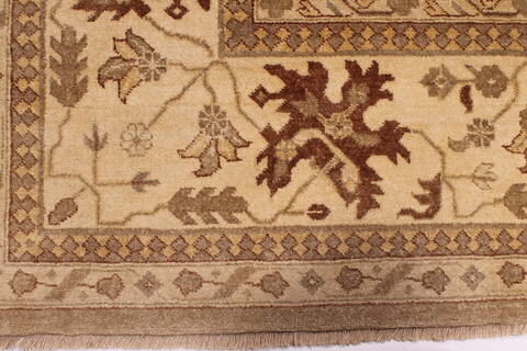 Oushak Beige Hand Knotted 126 X 156  Area Rug 301-30993 Image 1