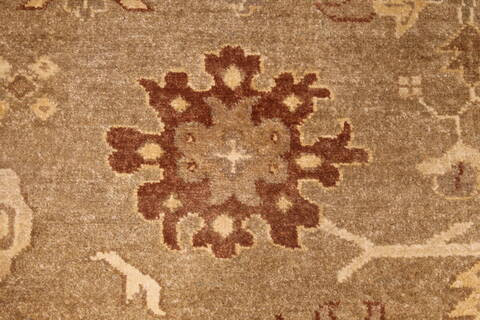 Oushak Beige Hand Knotted 126 X 156  Area Rug 301-30993 Image 4