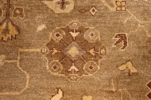 Oushak Beige Hand Knotted 126 X 156  Area Rug 301-30993 Image 6