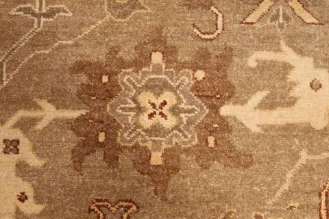 Oushak Beige Hand Knotted 126 X 156  Area Rug 301-30993 Image 7
