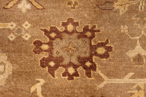 Oushak Beige Hand Knotted 126 X 154  Area Rug 301-30995 Image 5