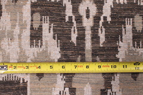 Modern-Contemporary Black Hand Knotted 1110 X 147  Area Rug 301-30999 Image 5