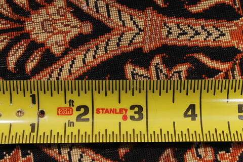 Qum Brown Round Hand Knotted 66 X 66  Area Rug 254-32024 Image 4