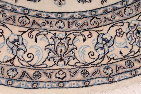 Nain Beige Round Hand Knotted 410 X 410  Area Rug 254-32025 Image 1