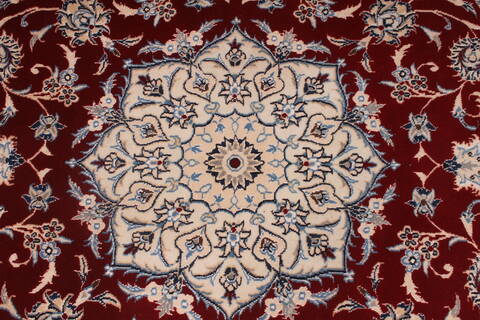 Nain Beige Round Hand Knotted 50 X 50  Area Rug 254-32027 Image 2