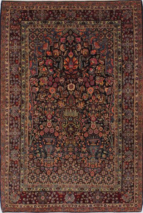Tehran Multicolor Hand Knotted 48 X 70  Area Rug 254-32044 Image 0