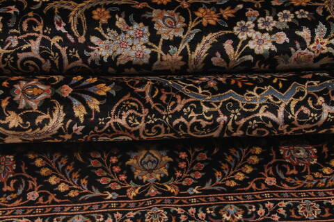 Qum Beige Hand Knotted 45 X 611  Area Rug 254-32083 Image 14