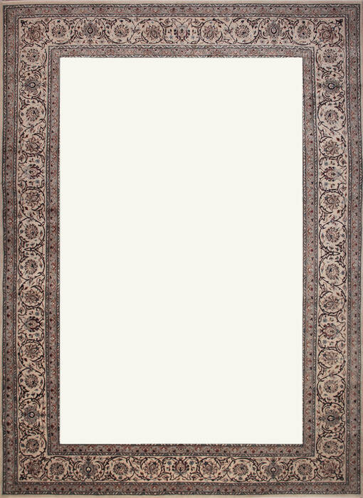 Nain White Hand Knotted 85 X 112  Area Rug 400-74426 Image 2