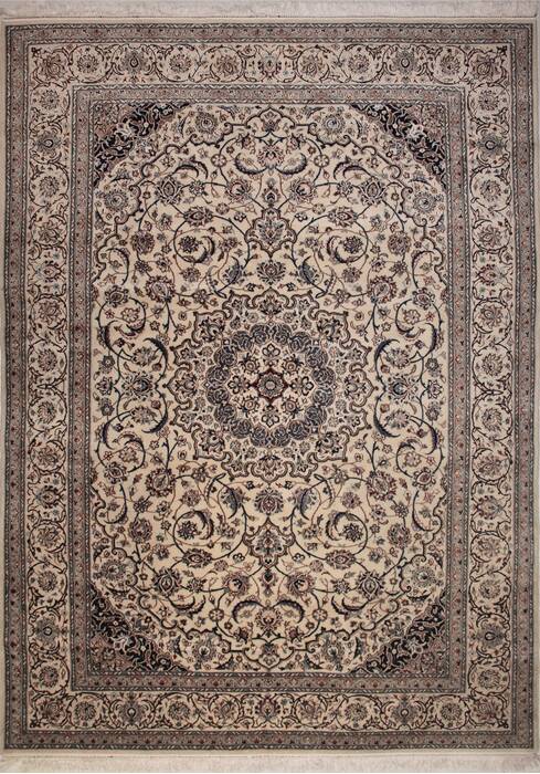 Nain White Hand Knotted 85 X 112  Area Rug 400-74426 Image 0