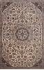 Nain White Hand Knotted 85 X 112  Area Rug 400-74426 Thumb 1