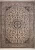 Nain White Hand Knotted 85 X 112  Area Rug 400-74426 Thumb 0
