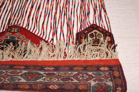 Kilim Red Hand Knotted 310 X 64  Area Rug 400-74429 Image 4