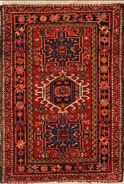 Gharajeh Red Hand Knotted 211 X 44  Area Rug 400-74431 Image 0