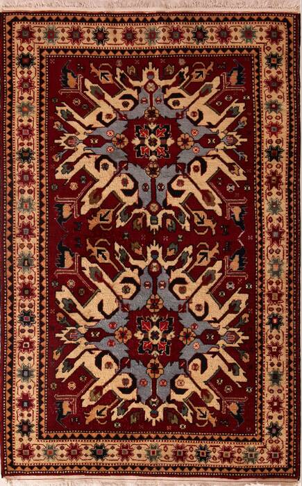 Karabakh Red Hand Knotted 311 X 63  Area Rug 400-74434 Image 0