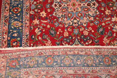 Kashan Red Hand Knotted 43 X 65  Area Rug 400-74435 Image 2
