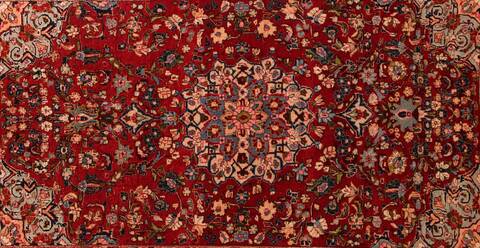 Kashan Red Hand Knotted 43 X 65  Area Rug 400-74435 Image 5