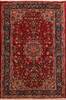 Kashan Red Hand Knotted 43 X 65  Area Rug 400-74435 Thumb 0