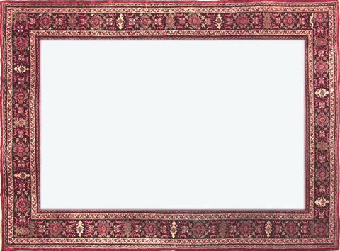 Moshk Abad Red Hand Knotted 102 X 140  Area Rug 400-74436 Image 2