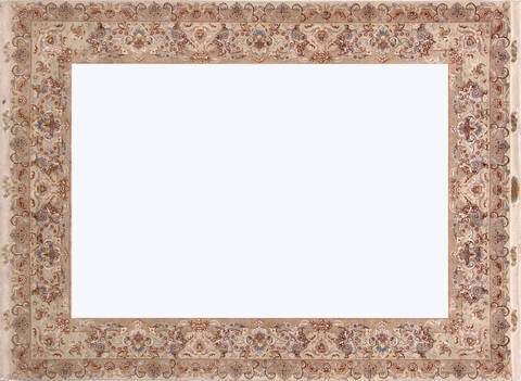 Tabriz White Hand Knotted 411 X 69  Area Rug 400-74439 Image 4