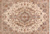 Tabriz White Hand Knotted 411 X 69  Area Rug 400-74439 Thumb 5